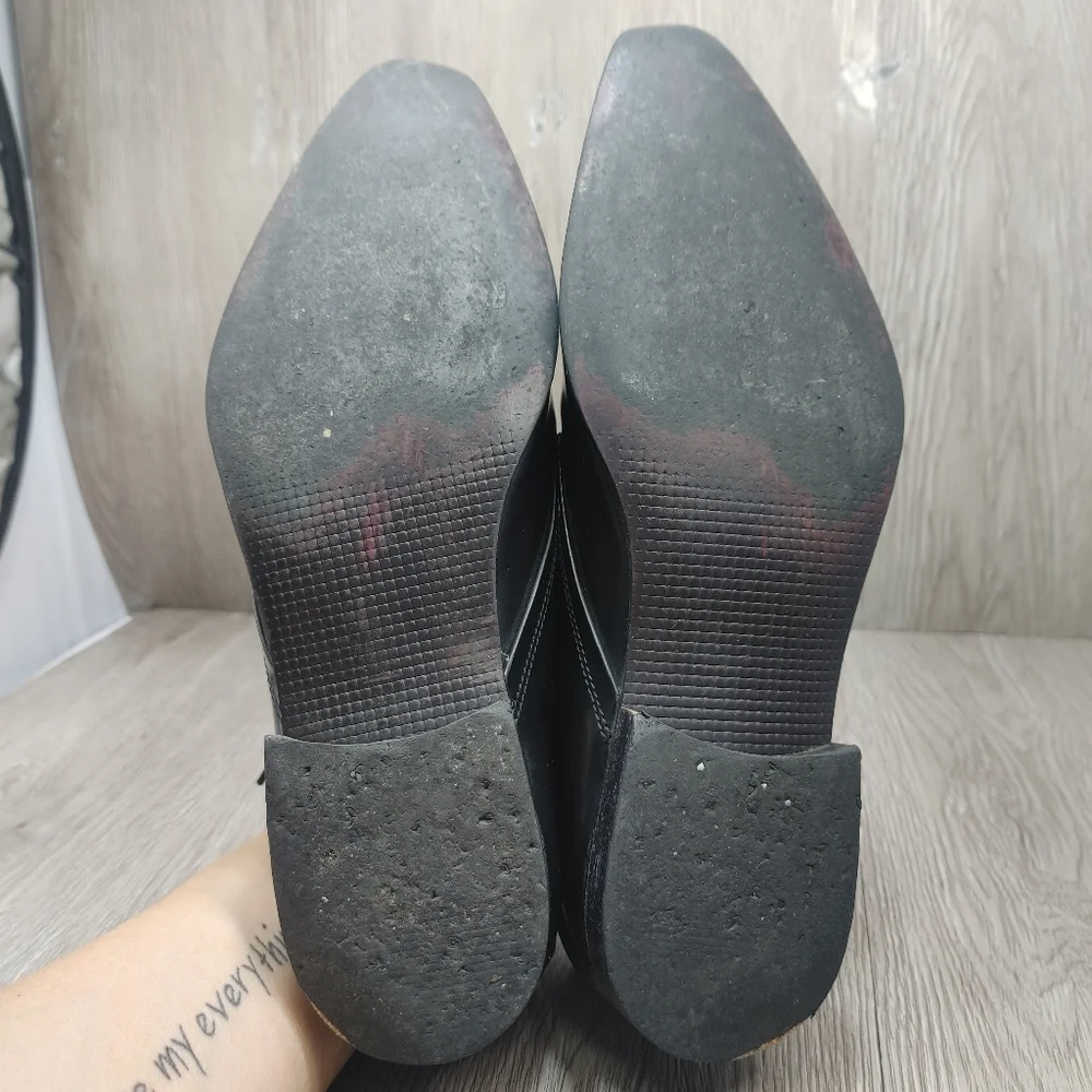 Aldo Oxford Shoes Lace Up Black Wrap Pointed Almond Toe EU 41 US‎ 8 Derby